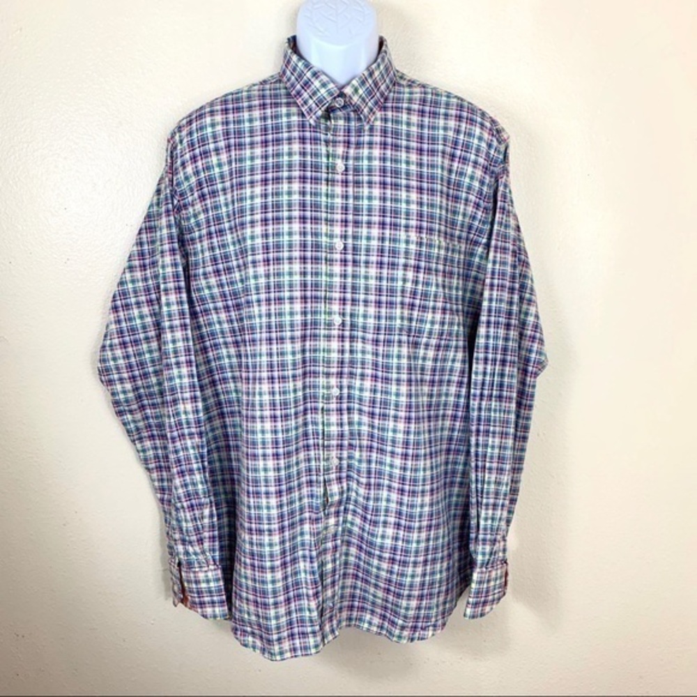 TAYLORBRYD Colection Men’s plaid Shirt buttons XL